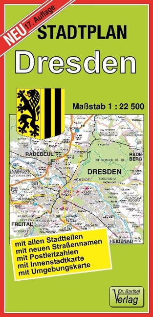 Stadtplan Dresden 1 : 22 500 - 