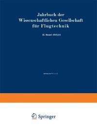 Jahrbuch der Wissenschaftlichen Gesellschaft für Flugtechnik - Wissenschaftliche Gesellschaft Für Flugtechnik