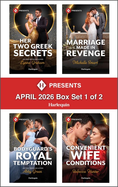 Harlequin Presents April 2026 - Box Set 1 of 2 - Lynne Graham, Michelle Smart, Rebecca Hunter, Abby Green