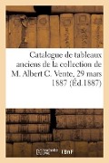 Cover-Bild zum Titel 'Catalogue de Tableaux Anciens Des Écoles Flamandes Et Hollandaises de la Collection de M. Albert C.' von 'Haro'