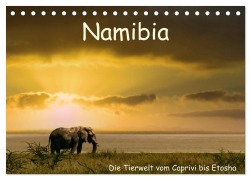 Cover-Bild zum Titel 'Namibia - Die Tierwelt vom Caprivi bis Etosha (Tischkalender 2026 DIN A5 quer), CALVENDO Monatskalender' von 'Herbert Böck'
