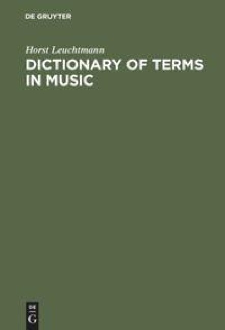 Dictionary of Terms in Music / Wörterbuch Musik - Horst Leuchtmann