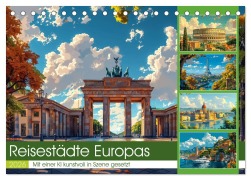 Cover-Bild zum Titel 'Reisestädte Europas (Tischkalender 2026 DIN A5 quer), CALVENDO Monatskalender' von 'Steffen Gierok-Latniak'