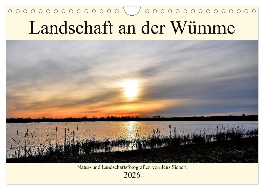 Landschaft an der Wümme (Wandkalender 2026 DIN A4 quer), CALVENDO Monatskalender - Jens Siebert
