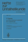 Cover-Bild zum Titel '9. Tagung der Österreichischen Gesellschaft für Unfallchirurgie' von 'E. Jonasch'