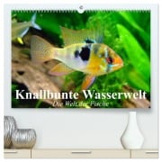 Cover-Bild zum Titel 'Knallbunte Wasserwelt. Die Welt der Fische (hochwertiger Premium Wandkalender 2026 DIN A2 quer), Kunstdruck in Hochglanz' von 'Elisabeth Stanzer'