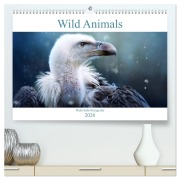 Wild Animals - Wilde Tiere (hochwertiger Premium Wandkalender 2026 DIN A2 quer), Kunstdruck in Hochglanz - Janina Bürger