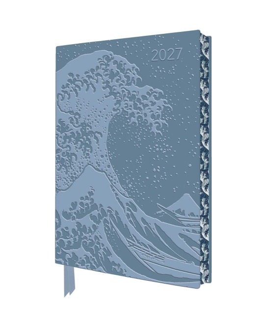 Katsushika Hokusai - Die große Welle - Tischkalender 2027 - Tree Flame