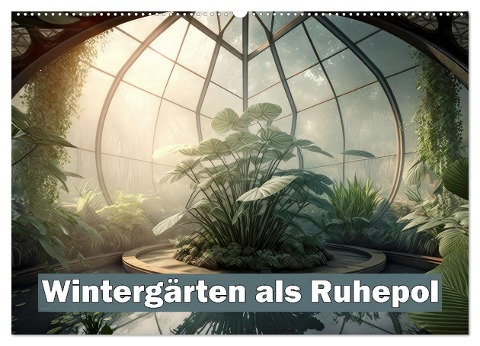 Wintergärten als Ruhepol (Wandkalender 2024 DIN A2 quer), CALVENDO Monatskalender - Liselotte Brunner-Klaus