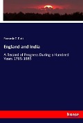 Cover-Bild zum Titel 'England and India' von 'Romesh C. Dutt'