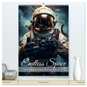 Cover-Bild zum Titel 'Endless Space - Zeitreisen in die unendlichen Weites des Weltraums (hochwertiger Premium Wandkalender 2026 DIN A2 hoch), Kunstdruck in Hochglanz' von 'HollywayArt HollywayArt'