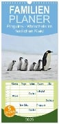 Familienplaner 2025 - Pinguine - Watscheln im festlichen Kleid mit 5 Spalten (Wandkalender, 21 x 45 cm) CALVENDO - Elisabeth Stanzer