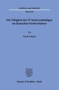 Cover-Bild zum Titel 'Die Tätigkeit der IT-Sachverständigen im deutschen Strafverfahren' von 'Nicole Scheler'