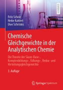 Cover-Bild zum Titel 'Chemische Gleichgewichte in der Analytischen Chemie' von 'Fritz Scholz, Heike Kahlert, Uwe Schröder'