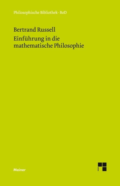 Einführung in die mathematische Philosophie - Bertrand Russell