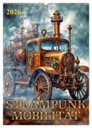 Cover-Bild zum Titel 'Steampunk Mobilität (Wandkalender 2026 DIN A2 hoch), CALVENDO Monatskalender' von 'Werner Braun'