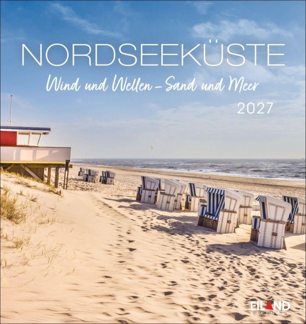 Nordseeküste Postkartenkalender 2027 - Wind und Wellen - Sand und Meer - 