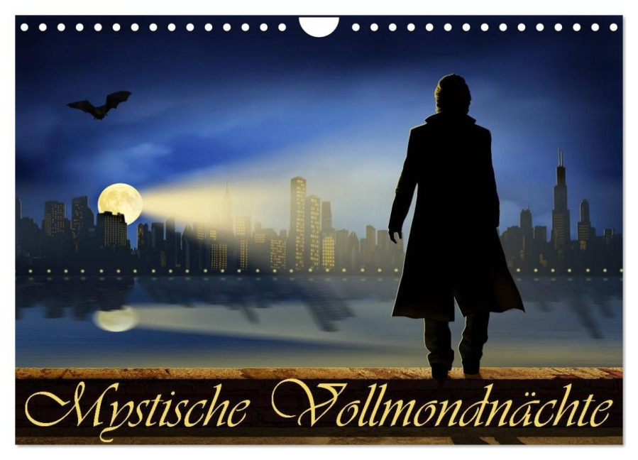 Mystische Vollmondnächte (Wandkalender 2026 DIN A4 quer), CALVENDO Monatskalender - alias Mausopardia Jüngling