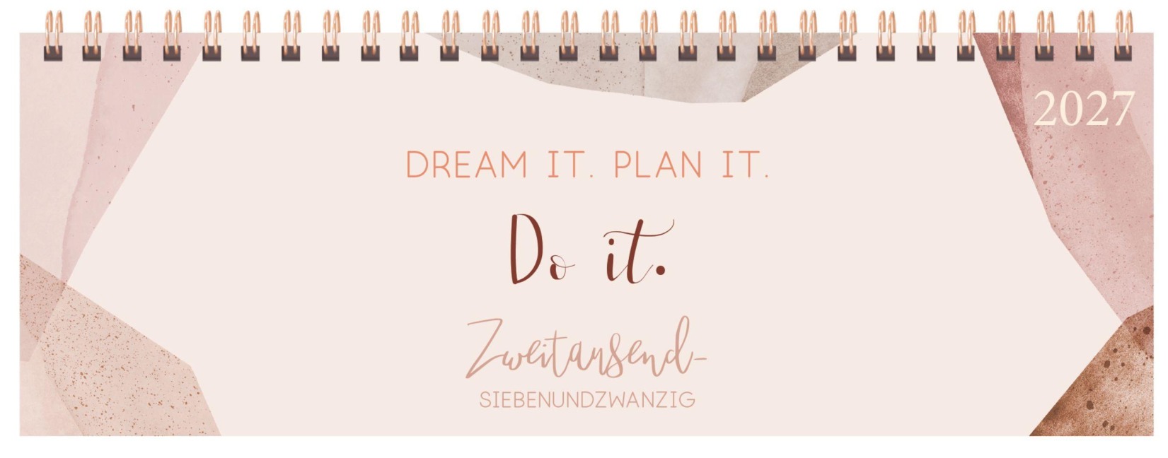 Tischkalender quer Plan it 2027 - 