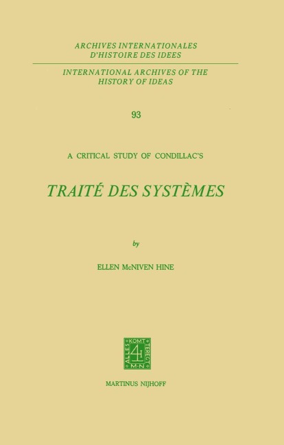 A Critical Study of Condillac's - Ellen McNiven Hine