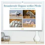 Cover-Bild zum Titel 'Bezaubernde Eleganz weißer Pferde (hochwertiger Premium Wandkalender 2026 DIN A2 quer), Kunstdruck in Hochglanz' von 'Kerstin Waurick'