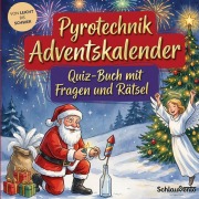 Cover-Bild zum Titel 'Pyrotechnik-Adventskalender: Quiz-Buch mit Fragen und Rätsel' von 'Schlauvento Interactive'