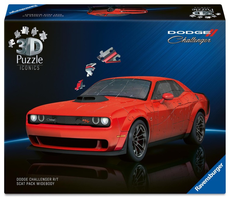 3D Puzzle Iconics: Dodge Chall. R/T Scat Pack Widebody - 