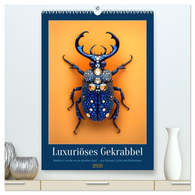 Luxuriöses Gekrabbel (hochwertiger Premium Wandkalender 2026 DIN A2 hoch), Kunstdruck in Hochglanz - Kerstin Waurick