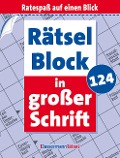 Cover-Bild zum Titel 'Rätselblock in großer Schrift 124 (5 Exemplare à 2,99 EUR)' von 'Eberhard Krüger'