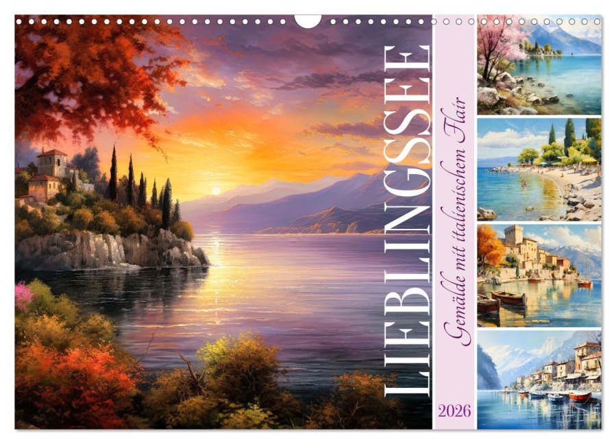 Lieblingssee (Wandkalender 2026 DIN A3 quer), CALVENDO Monatskalender - Sabine Löwer