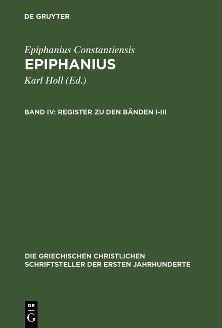 Register zu den Bänden I-III - 