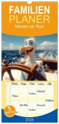 Cover-Bild zum Titel 'Familienplaner 2026 - Möwen on Tour mit 5 Spalten (Wandkalender, 21 x 45 cm) CALVENDO' von 'Anne Seltmann'