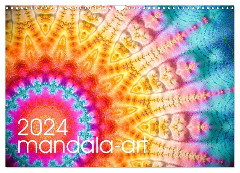 mandala-art (Wandkalender 2024 DIN A3 quer), CALVENDO Monatskalender - Michael Fischer