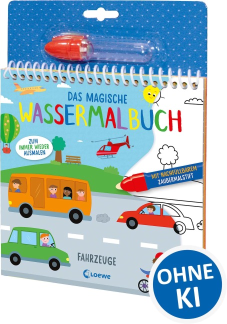 Das magische Wassermalbuch - Fahrzeuge - 