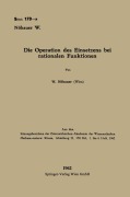 Cover-Bild zum Titel 'Die Operation des Einsetzens bei rationalen Funktionen' von 'Wilfried Nöbauer'