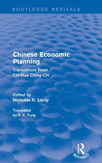 Chinese Economic Planning - 