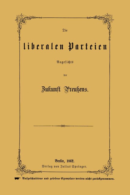 Die liberalen Parteien Angesichts der Zukunft Preußens - Na Rößler