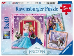 Cover-Bild zum Titel 'Kinderpuzzle 3x49 Teile - Disney Die Eiskönigin - Disney Frozen' von ''