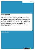 Cover-Bild zum Titel 'Ethische Unternehmensgrundsätze oder kapitalistisches Profitdenken: Machen sich Facebook, Apple und Google in China zum Gegenpol oder zum Ermöglicher der Internetzensur?' von 'Simone Stern'