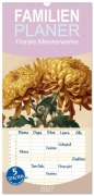 Cover-Bild zum Titel 'Familienplaner 2027 - Florale Meisterwerke mit 5 Spalten (Wandkalender, 21 x 45 cm) CALVENDO' von 'Steffen Gierok-Latniak'