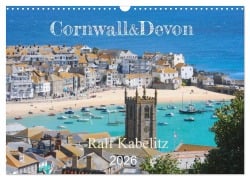Cover-Bild zum Titel 'Cornwall & Devon 2026 (Wandkalender 2026 DIN A3 quer), CALVENDO Monatskalender' von 'Ralf Kabelitz'