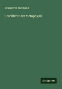 Cover-Bild zum Titel 'Geschichte der Metaphysik' von 'Eduard Von Hartmann'