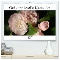 Geheimnisvolle Kamelien (hochwertiger Premium Wandkalender 2025 DIN A2 quer), Kunstdruck in Hochglanz - Gisela Kruse