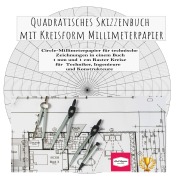 Cover-Bild zum Titel 'Quadratisches Skizzenbuch mit Kreisform Millimeterpapier' von 'Kurt Heppke'