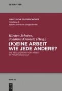 Cover-Bild zum Titel '(K)Eine Arbeit wie jede andere?' von ''