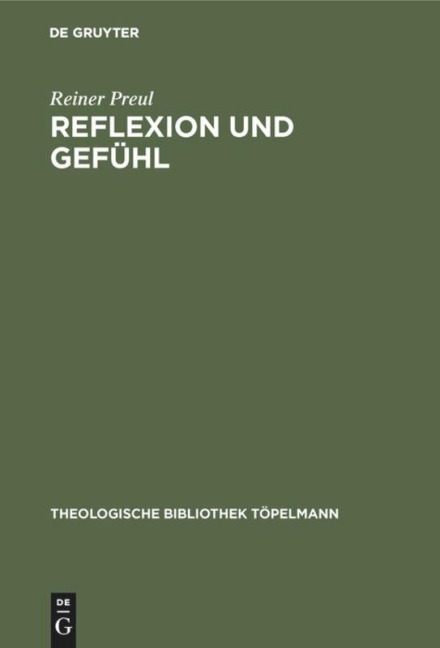 Reflexion und Gefühl - Reiner Preul