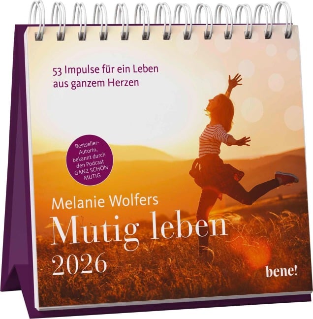 Wochenkalender 2026: Mutig leben - Melanie Wolfers