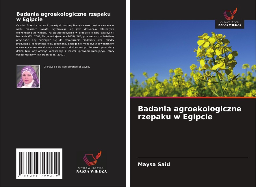 Badania agroekologiczne rzepaku w Egipcie - Maysa Said
