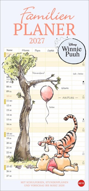 Winnie Puuh Familienplaner 2027 - 