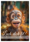 Cover-Bild zum Titel 'Lach Dich fit ! (Wandkalender 2026 DIN A2 hoch), CALVENDO Monatskalender' von 'Steffen Gierok-Latniak'